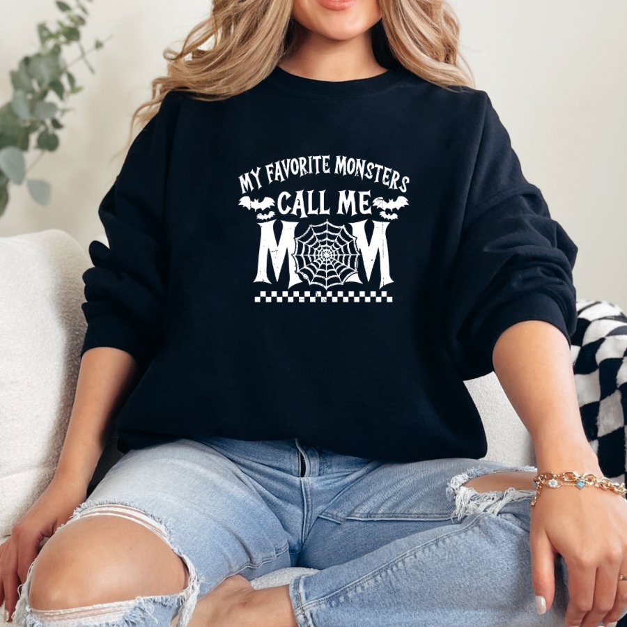 Mama Halloween Sweatshirt, Halloween sweatshirt’s,Long sleeves Sweatshirt,Fall Sweatshirts - Custom Delight 90 LLC